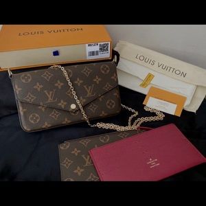 Louis Vuitton bag with detachable chain